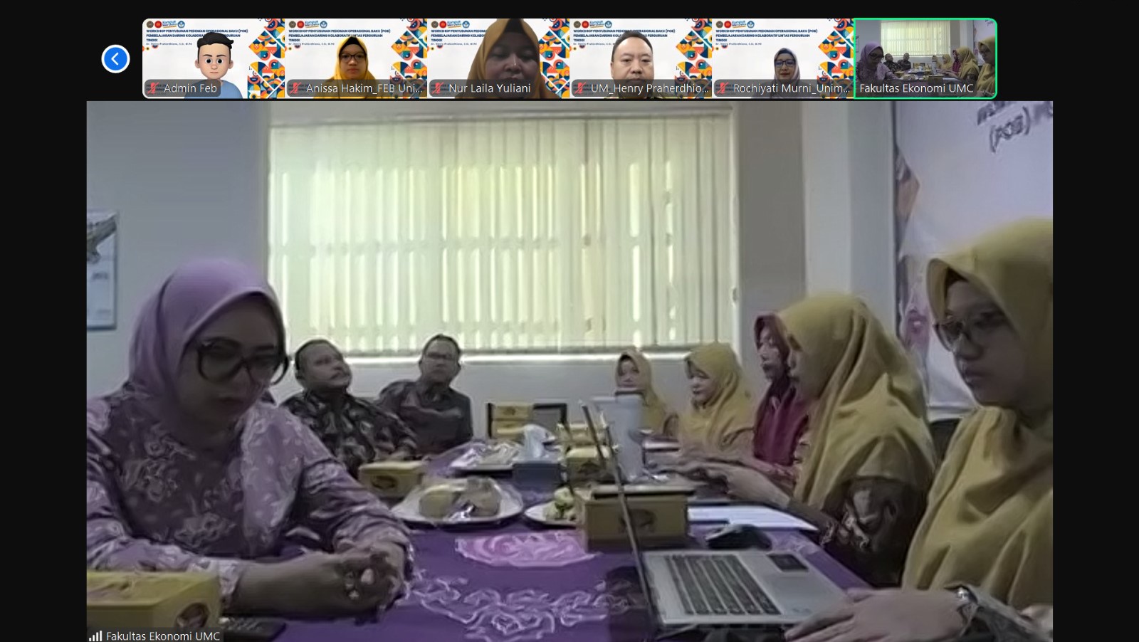 FEB UNIMMA x FEB UMC: Workshop POB Pembelajaran Daring Lintas Prodi dan Lintas Perguruan Tinggi
