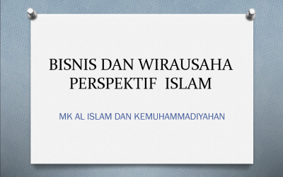 Wirausaha dalam Perspektif Islam: Antara Profit dan Keberkahan